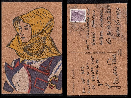 CARTOLINA - ORGOSOLO NUORO SARDEGNA IN SUGHERO - CRT2088