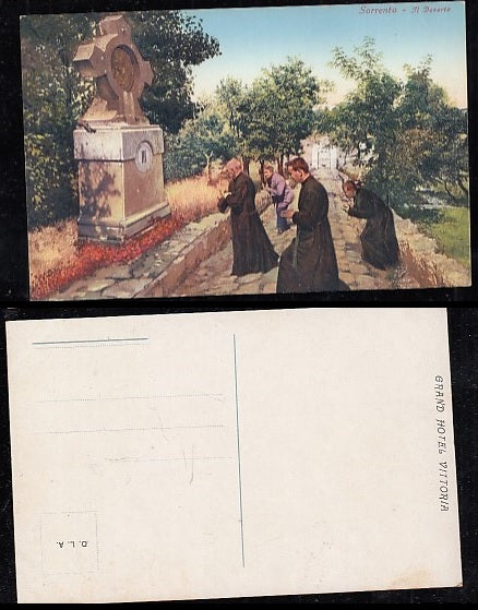 CARTOLINA - SORRENTO IL DESERTO SALERNO GRAND HOTEL VITTORIA A COLORI - CRT2090