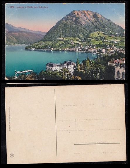CARTOLINA - LUGANO E MONTE SAN BELVEDERE - CRT2093