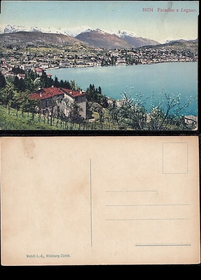 CARTOLINA - PARADISO E LUGANO - CRT2094