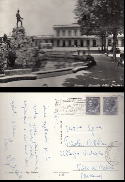 CARTOLINA - PARMA PIAZZALE DELLA STAZIONE - CRT2103