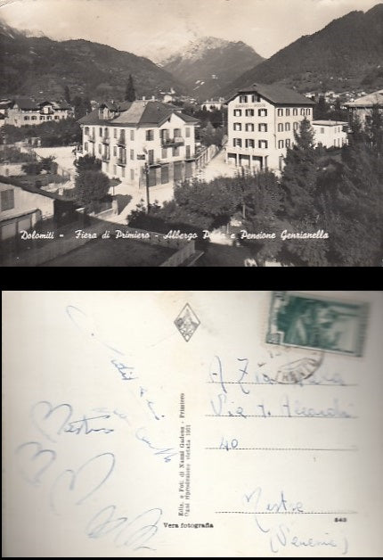 CARTOLINA - DOLOMITI FIERA DI PRIMAVERA ALBERGO GENZIANELLA TRENTO - CRT2104