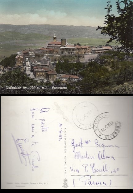 CARTOLINA - VALENTANO VITERBO 1954 - CRT2114