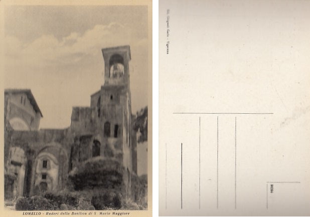CARTOLINA - LOMELLO RUDERI DELLA BASILICA DI S. MARIA MAGGIORE PAVIA - CRT2122