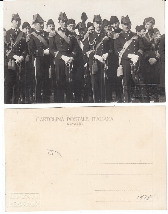 CC- FOTO CARTOLINA FANTERIA FRANCESE CERIMONIA UFFICIALE ANNI VENTI - CRT2201