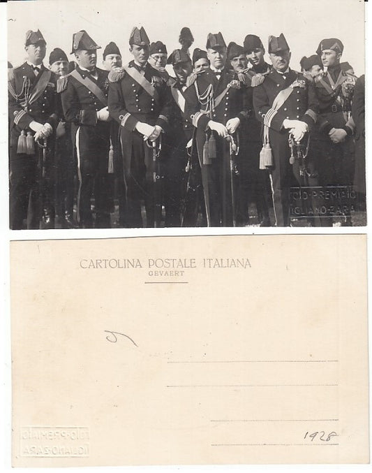 CC- FOTO CARTOLINA FANTERIA FRANCESE CERIMONIA UFFICIALE ANNI VENTI - CRT2201