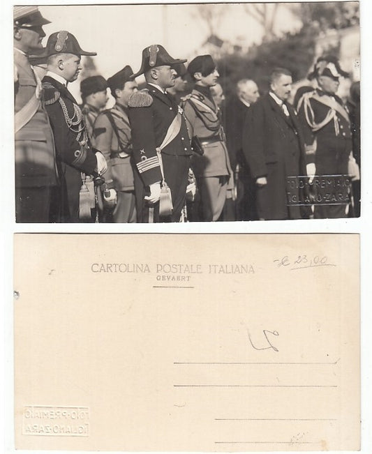 CC- FOTO CARTOLINA FANTERIA FRANCESE CARABINIERI CERIMONIA ANNI VENTI - CRT2202