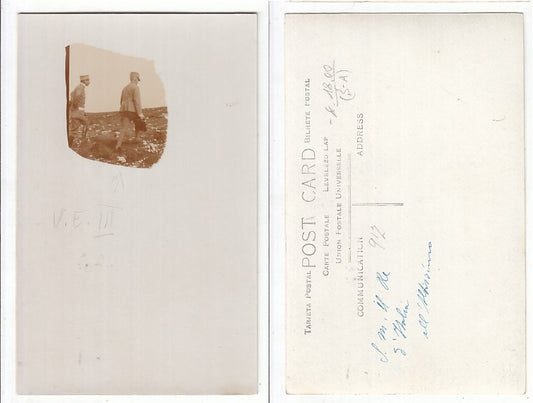 CC- CARTOLINA IL RE D'ITALIA VITTORIO EMANUELE III ALL'ALTISSIMO 1917 - CRT2206