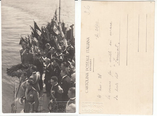 CC- CARTOLINA FOTO MARZO 1928 CERIMONIA UFFICIALE ESRCITO CARABINIERI - CRT2209