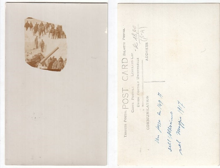 CC- CARTOLINA IL RE D'ITALIA VITTORIO EMANUELE III ALL'ALTISSIMO 1917 - CRT2210