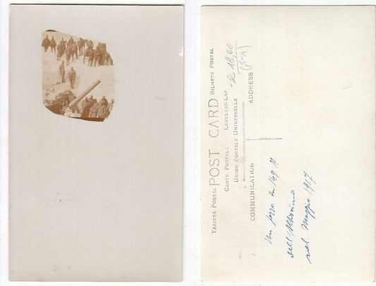 CC- CARTOLINA IL RE D'ITALIA VITTORIO EMANUELE III ALL'ALTISSIMO 1917 - CRT2210