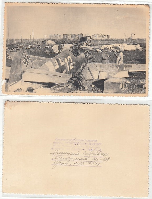 CC- FOTO ARCHIVIO STORICO RUSSO WW2 LUFTWAFFE AEREI AVIAZIONE TEDESCA - CRT2239