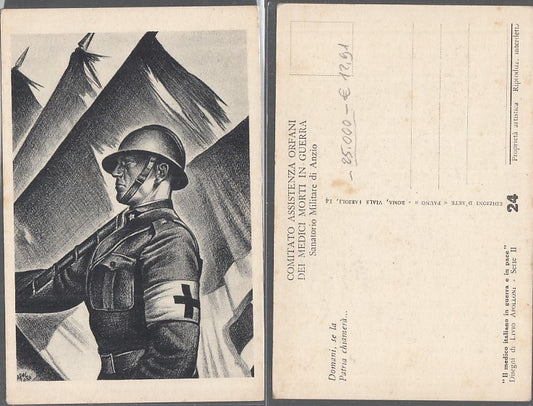 CC- CARTOLINA ORFANI MEDICI MORTI IN GUERRA WW1 APOLLONI SERIE II - CRT2445