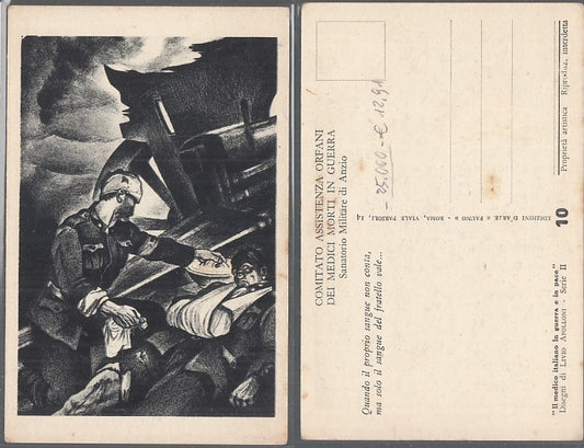 CC- CARTOLINA ORFANI MEDICI MORTI IN GUERRA WW1 APOLLONI SERIE II - CRT2451