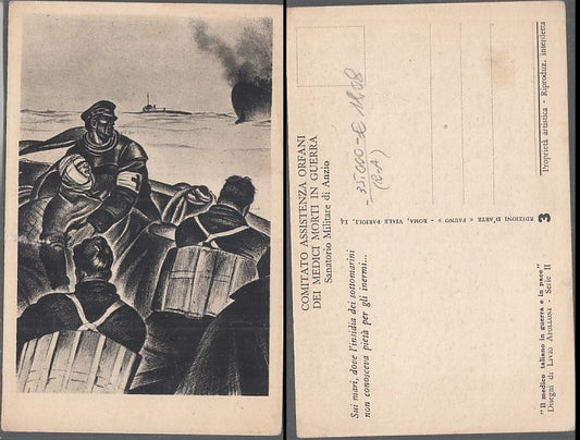 CC- CARTOLINA ORFANI MEDICI MORTI IN GUERRA WW1 APOLLONI SERIE II - CRT2453