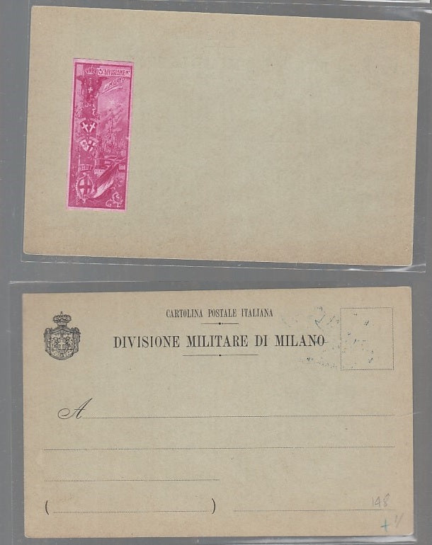 CC- CARTOLINA POSTALE DIVISIONE MILITARE DI MILANO - CRT2542