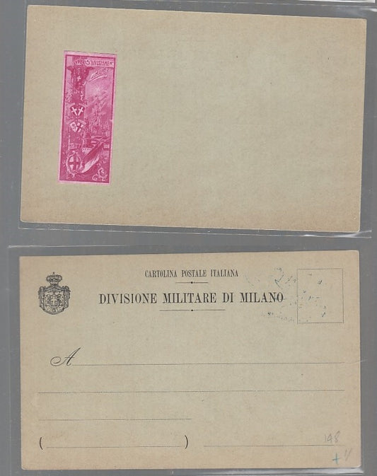 CC- CARTOLINA POSTALE DIVISIONE MILITARE DI MILANO - CRT2542