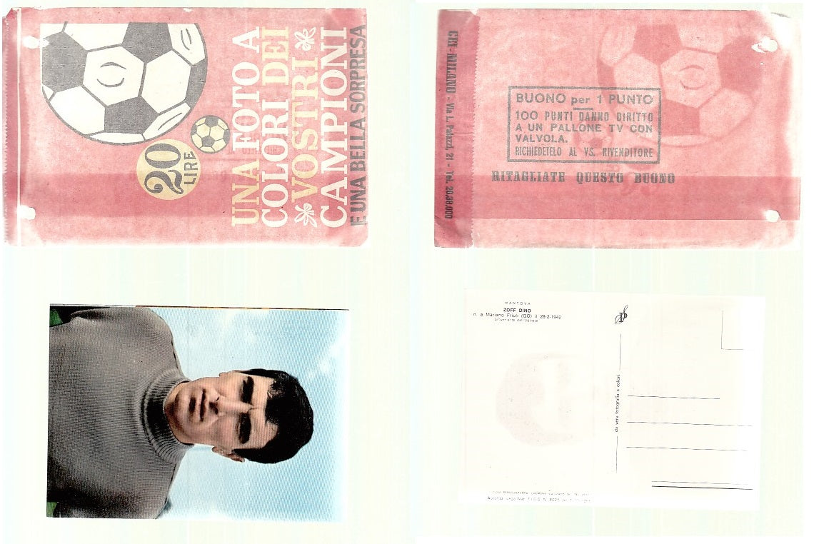 CC- CARTOLINA COMOLETA DI BUSTA FOTO COLORI VOSTRI CAMPIONI DINO ZOFF - CTR1841