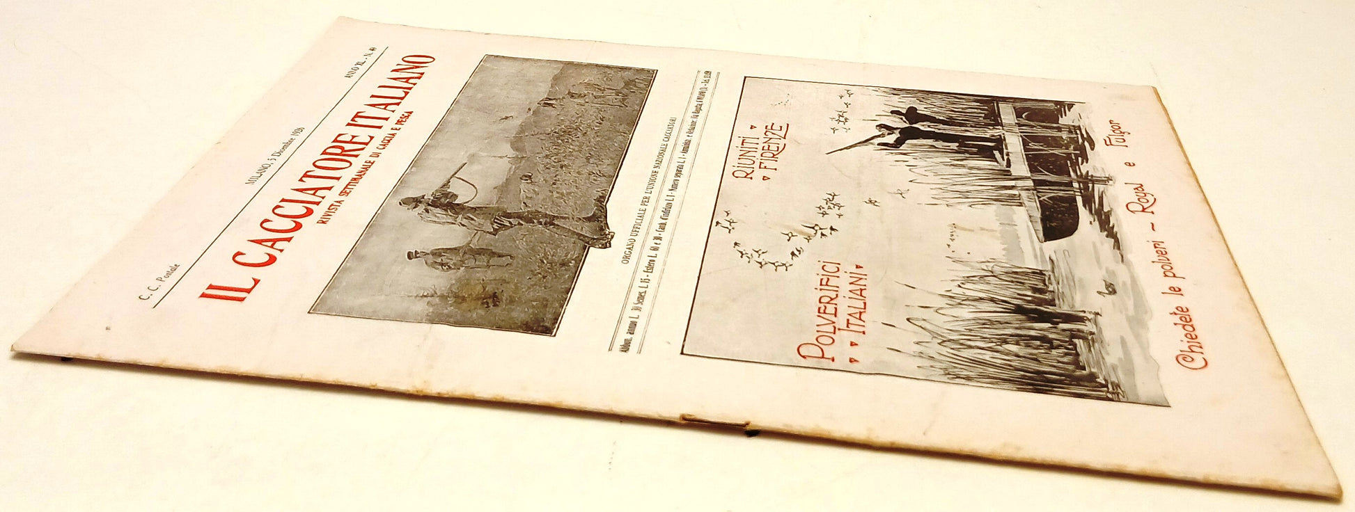 Rivista Il Cacciatore italiano Anno XLIV n.40 5 Ottobre 1930-VIII - RVSa1073