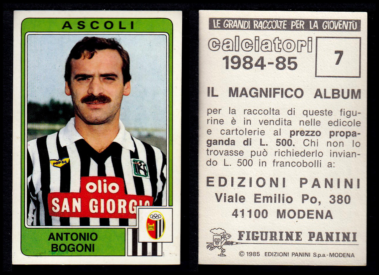 Figurine Panini - Calciatori 1984/85 - Mancolista ASCOLI