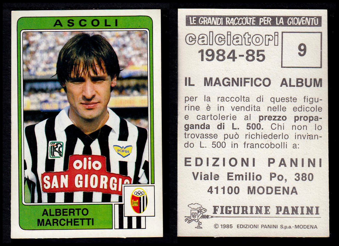 Figurine Panini - Calciatori 1984/85 - Mancolista ASCOLI