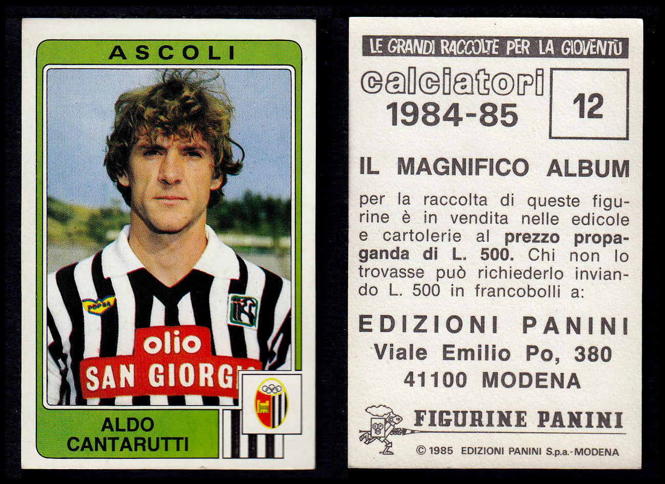 Figurine Panini - Calciatori 1984/85 - Mancolista ASCOLI