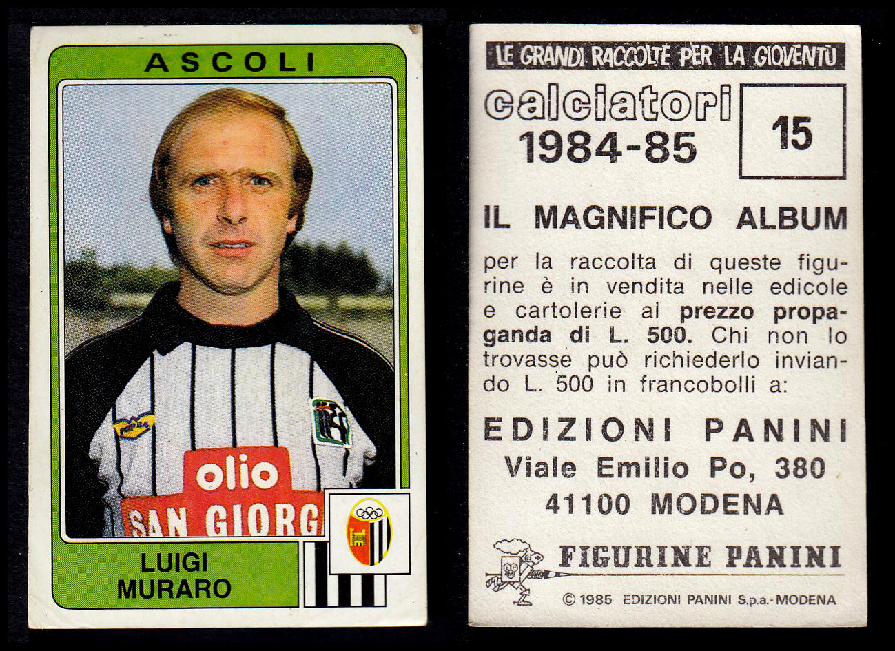 Figurine Panini - Calciatori 1984/85 - Mancolista ASCOLI