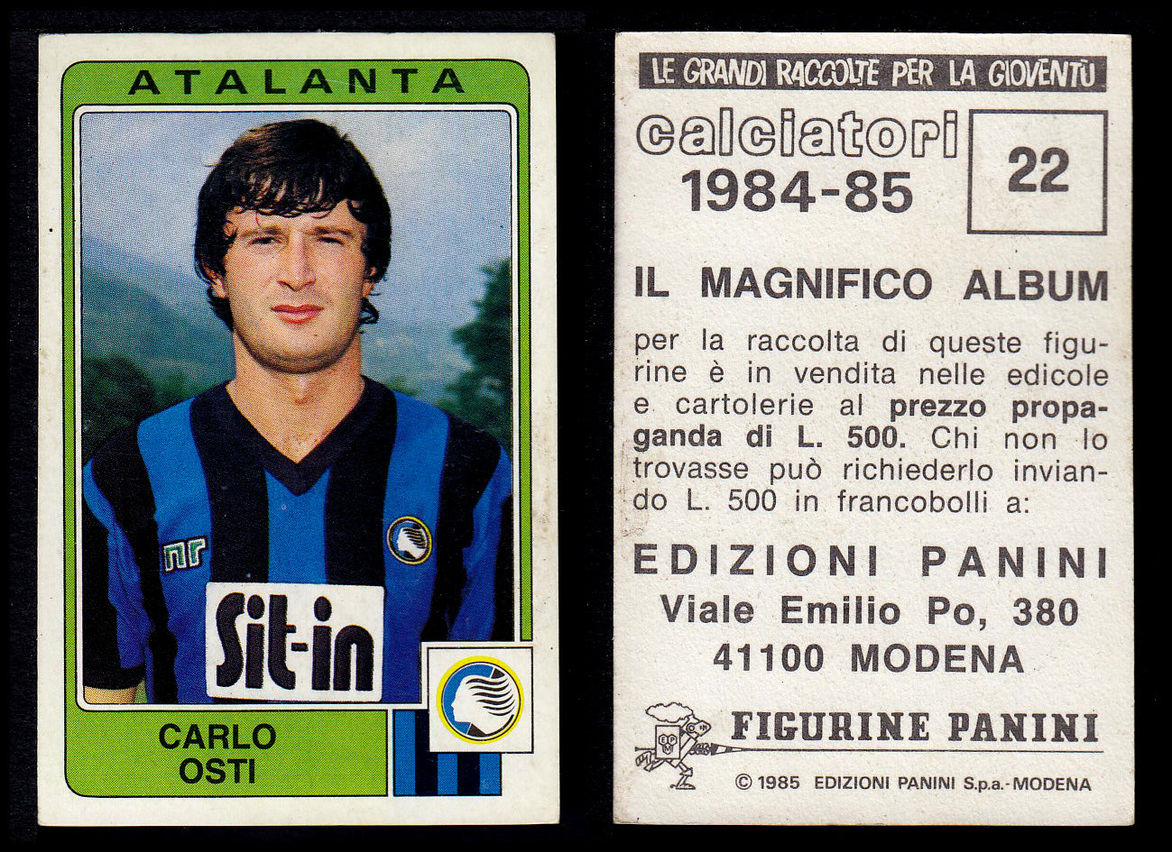 Figurine Panini - Calciatori 1984/85 - Mancolista ATALANTA