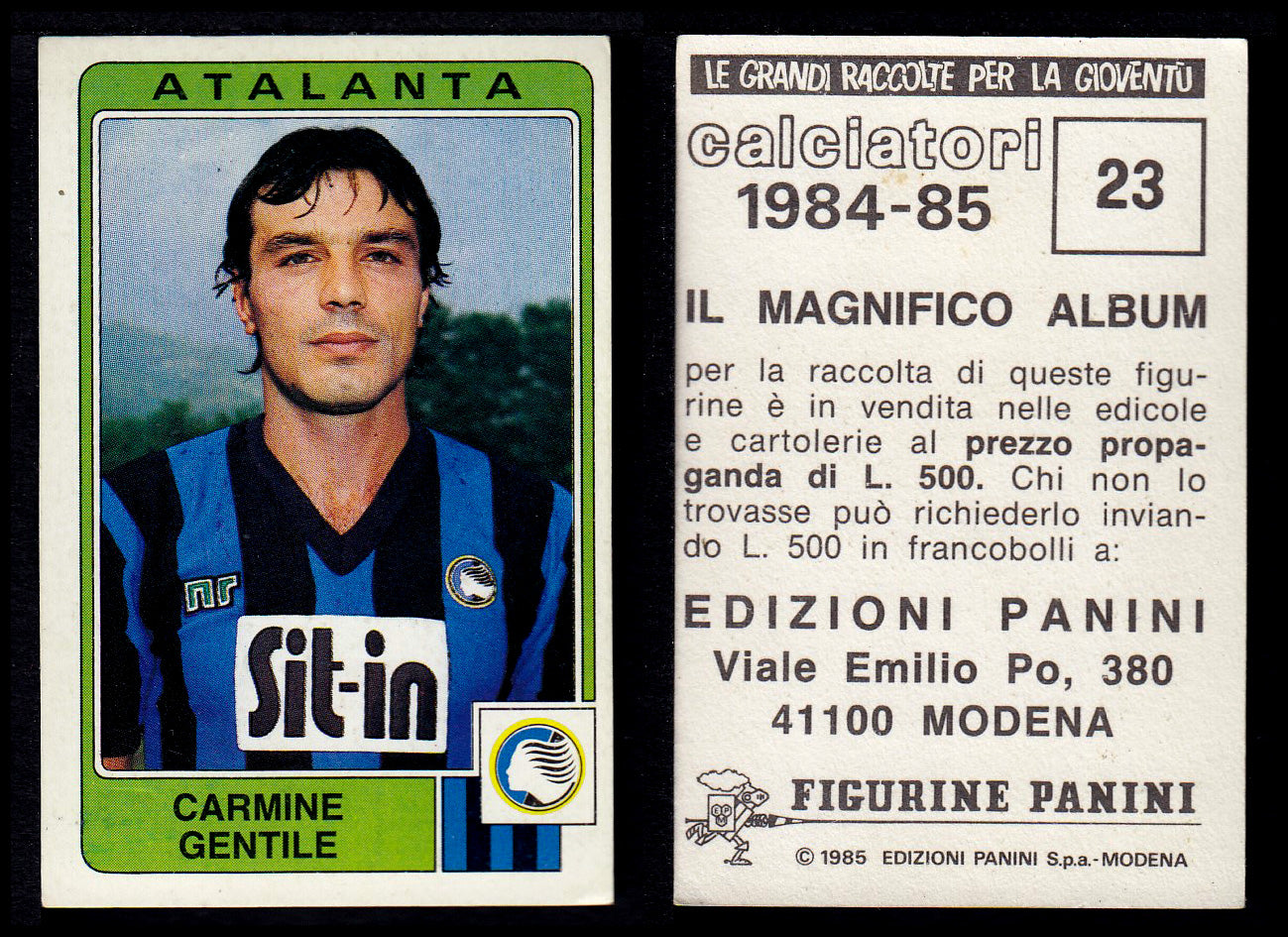 Figurine Panini - Calciatori 1984/85 - Mancolista ATALANTA