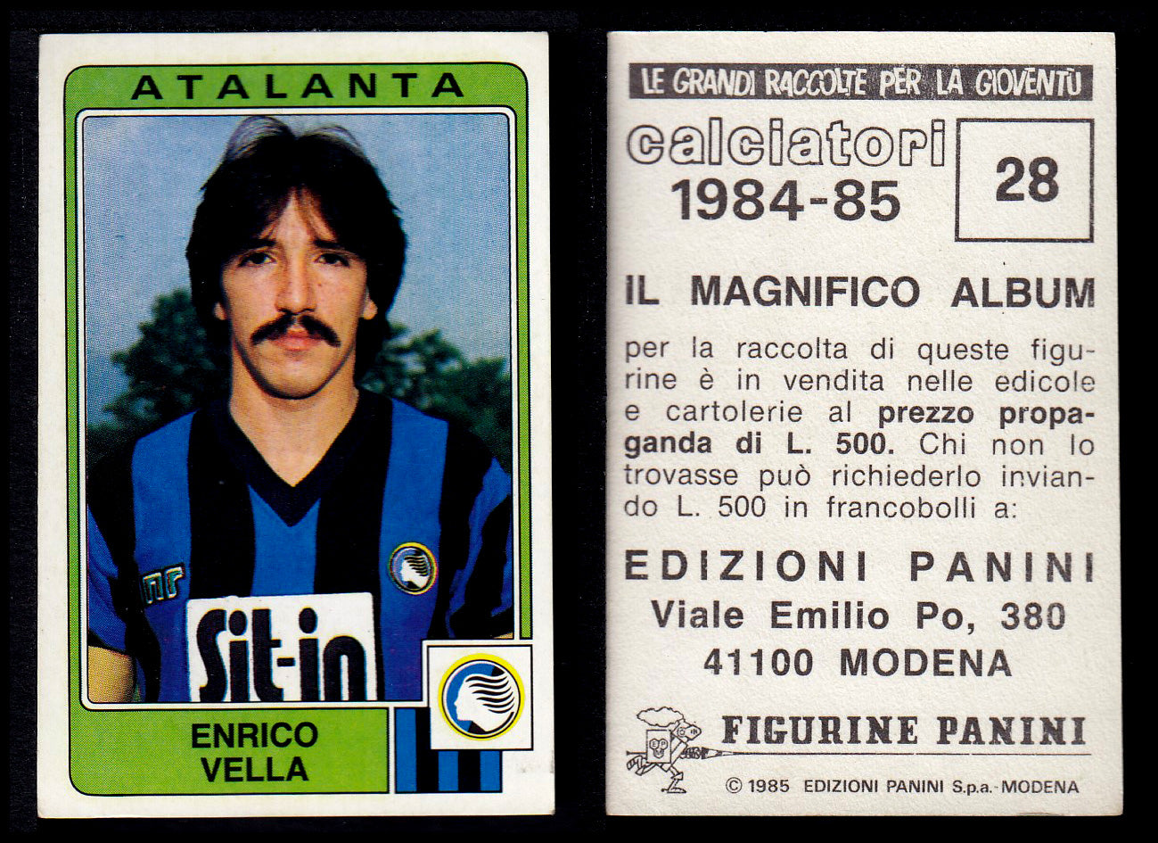 Figurine Panini - Calciatori 1984/85 - Mancolista ATALANTA