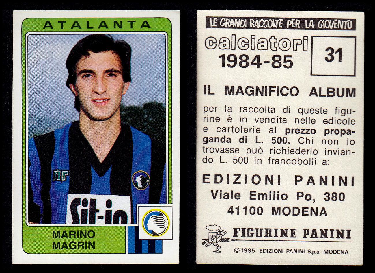 Figurine Panini - Calciatori 1984/85 - Mancolista ATALANTA