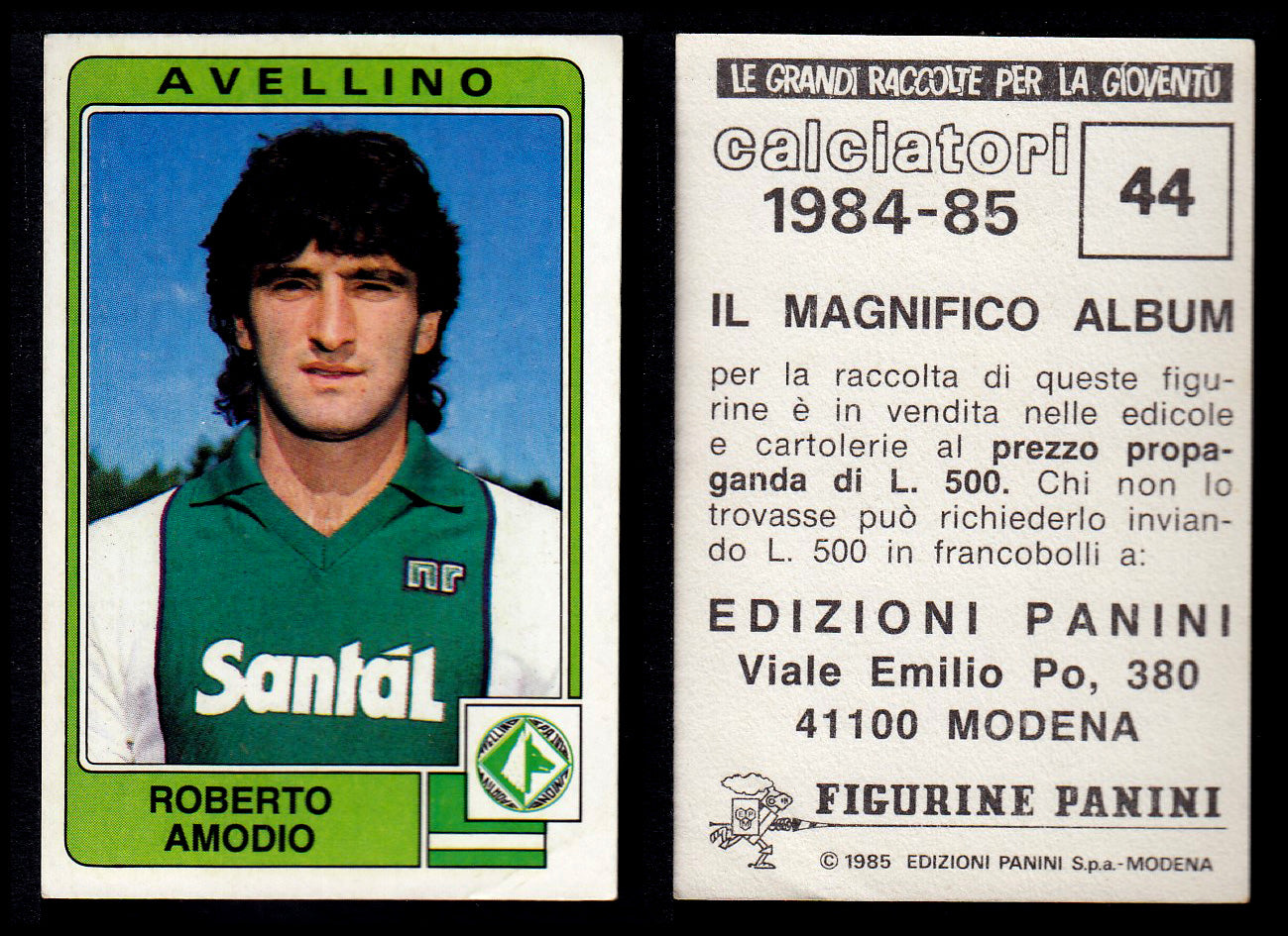 Figurine Panini - Calciatori 1984/85 - Mancolista AVELLINO