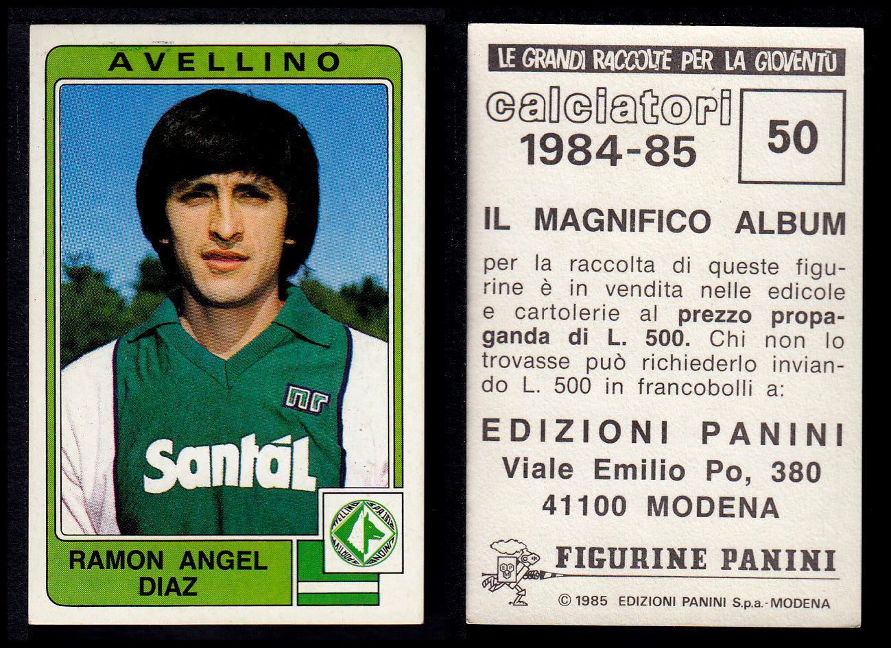 Figurine Panini - Calciatori 1984/85 - Mancolista AVELLINO
