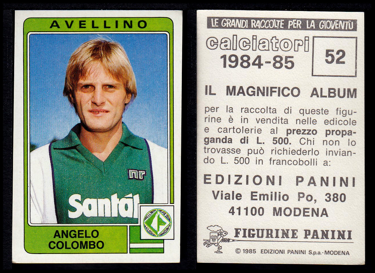 Figurine Panini - Calciatori 1984/85 - Mancolista AVELLINO