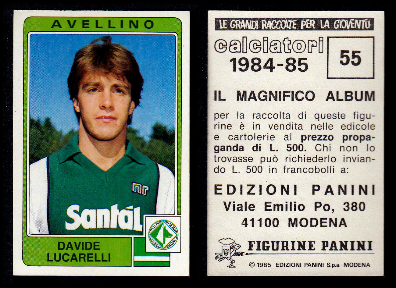 Figurine Panini - Calciatori 1984/85 - Mancolista AVELLINO
