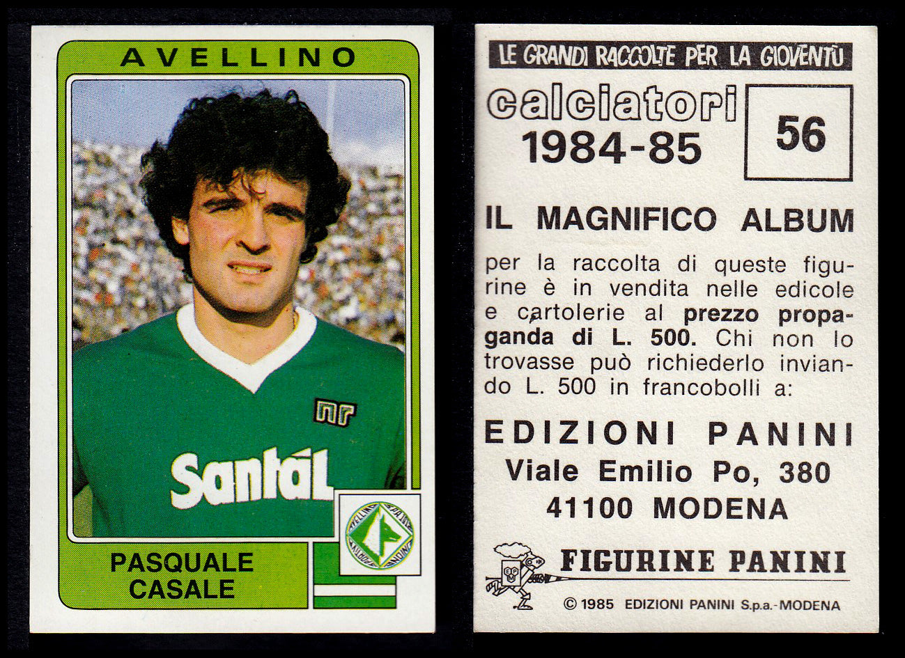 Figurine Panini - Calciatori 1984/85 - Mancolista AVELLINO