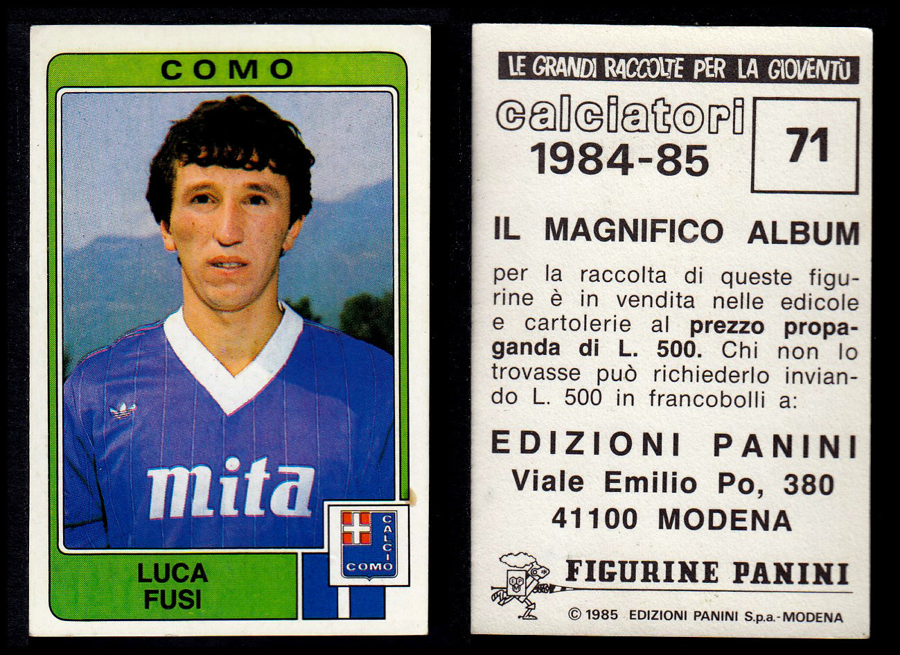 Figurine Panini - Calciatori 1984/85 - Mancolista COMO