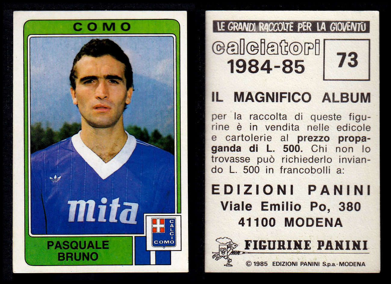 Figurine Panini - Calciatori 1984/85 - Mancolista COMO