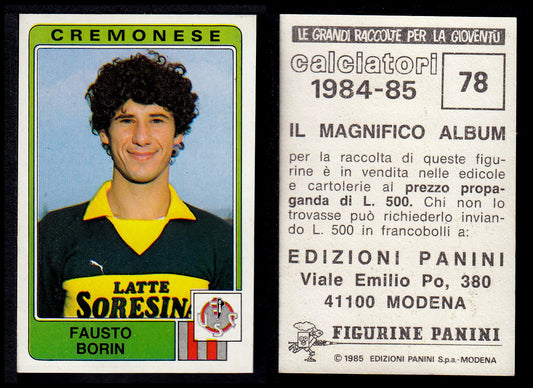 Figurine Panini - Calciatori 1984/85 - Mancolista CREMONESE