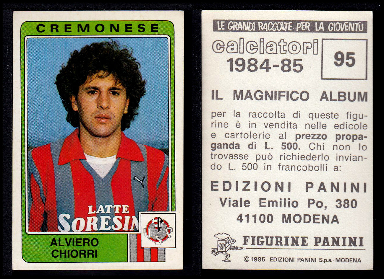 Figurine Panini - Calciatori 1984/85 - Mancolista CREMONESE