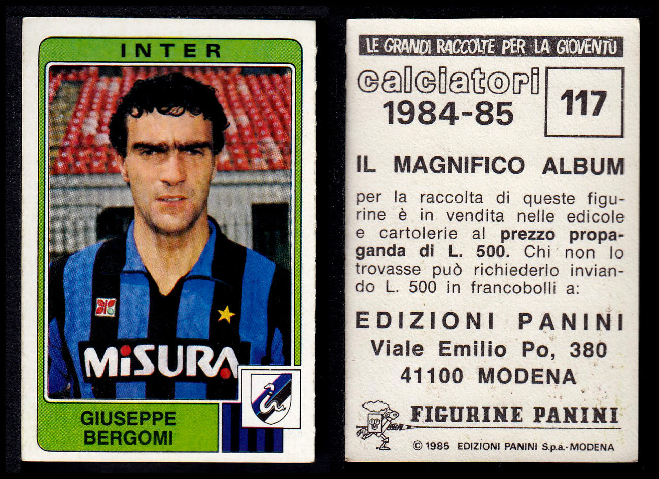 Figurine Panini - Calciatori 1984/85 - Mancolista INTER