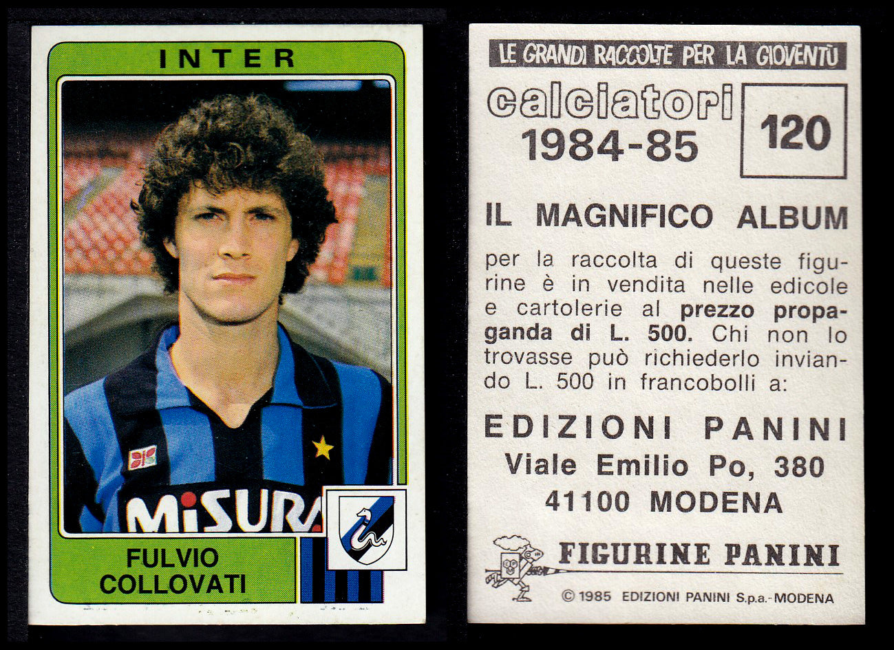 Figurine Panini - Calciatori 1984/85 - Mancolista INTER