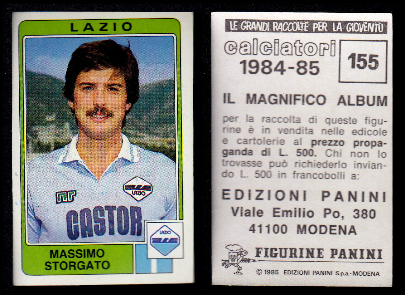 Figurine Panini - Calciatori 1984/85 - Mancolista LAZIO