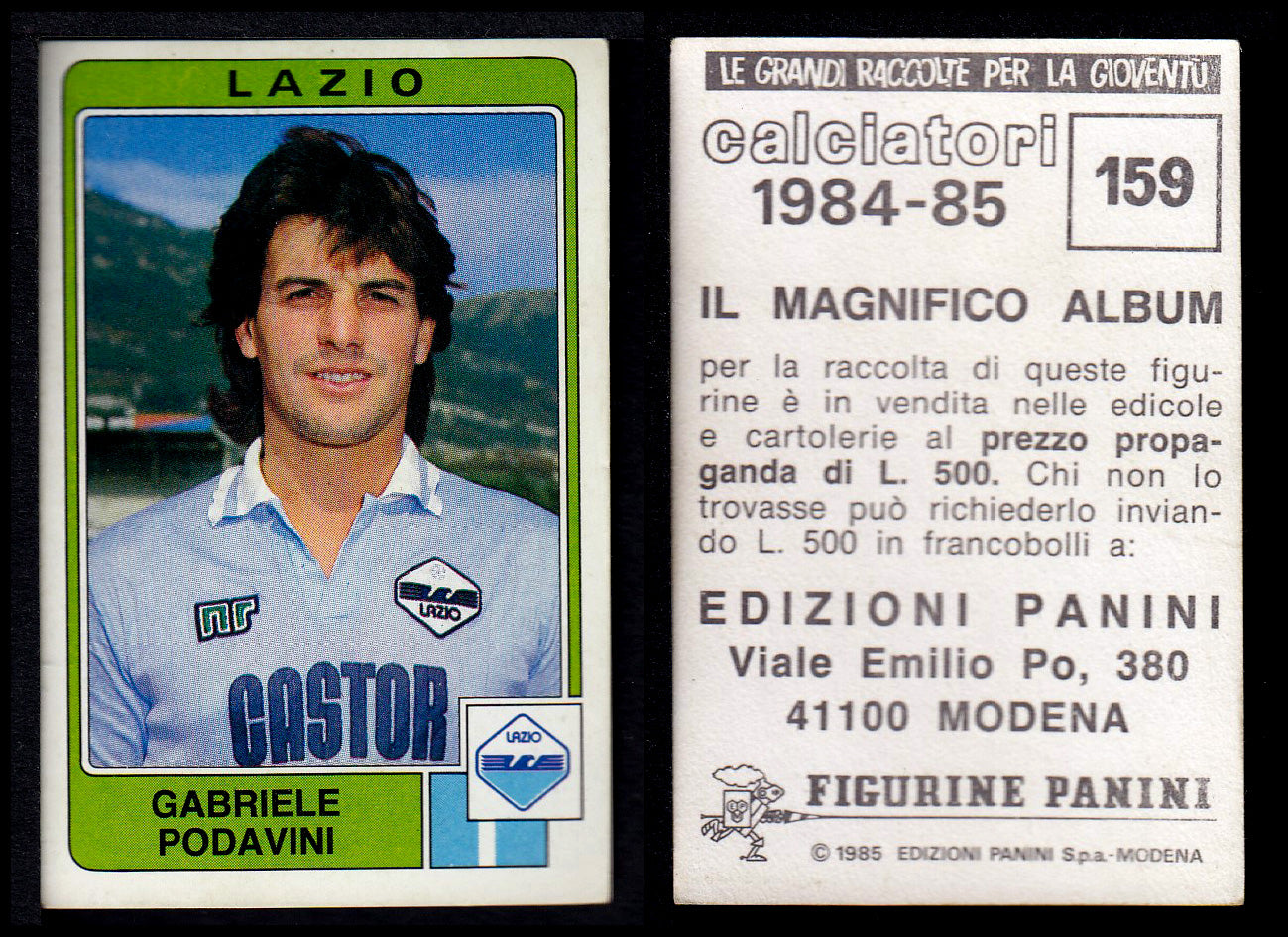Figurine Panini - Calciatori 1984/85 - Mancolista LAZIO