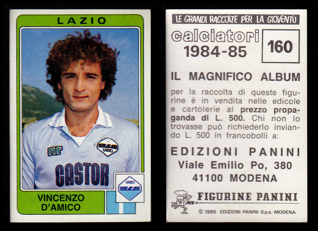 Figurine Panini - Calciatori 1984/85 - Mancolista LAZIO