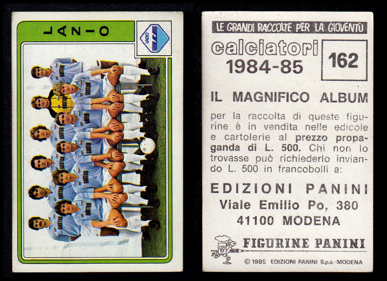 Figurine Panini - Calciatori 1984/85 - Mancolista LAZIO