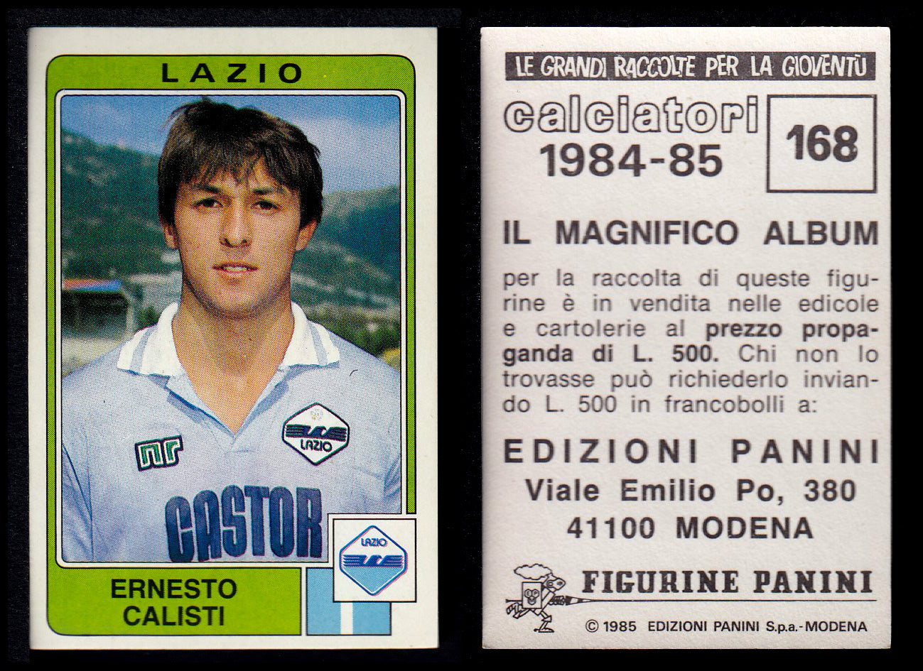 Figurine Panini - Calciatori 1984/85 - Mancolista LAZIO