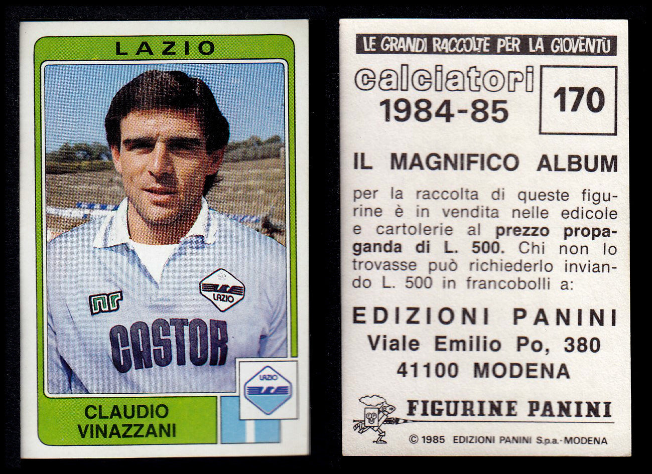 Figurine Panini - Calciatori 1984/85 - Mancolista LAZIO