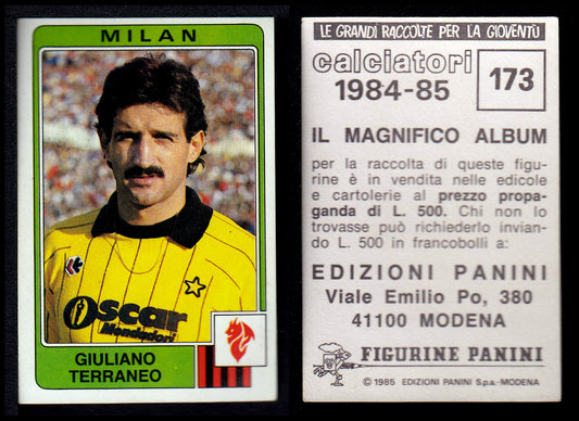 Figurine Panini - Calciatori 1984/85 - Mancolista MILAN