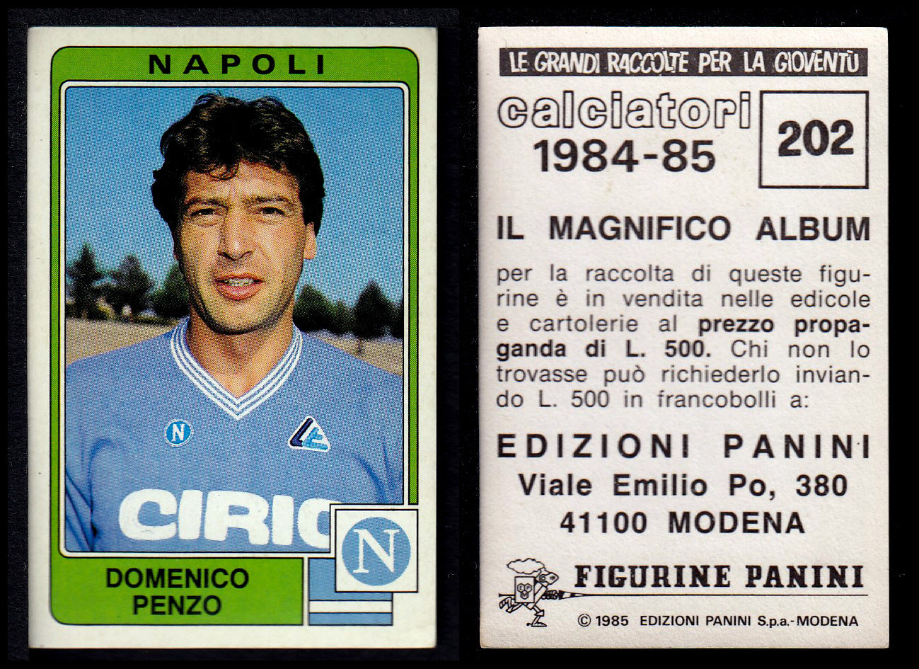 Figurine Panini - Calciatori 1984/85 - Mancolista NAPOLI